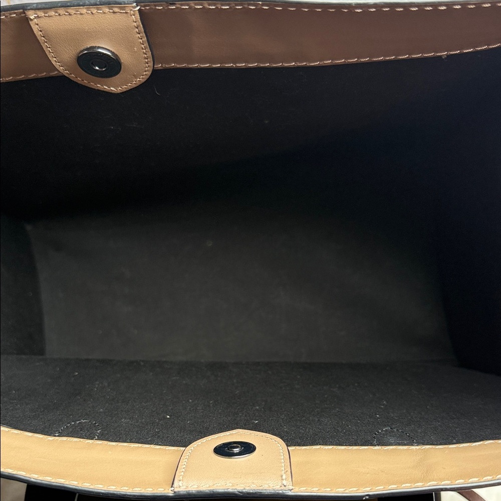 Coach Field Tote 40 Olive Green with Tan leather ❤️ - Picture 6 of 10